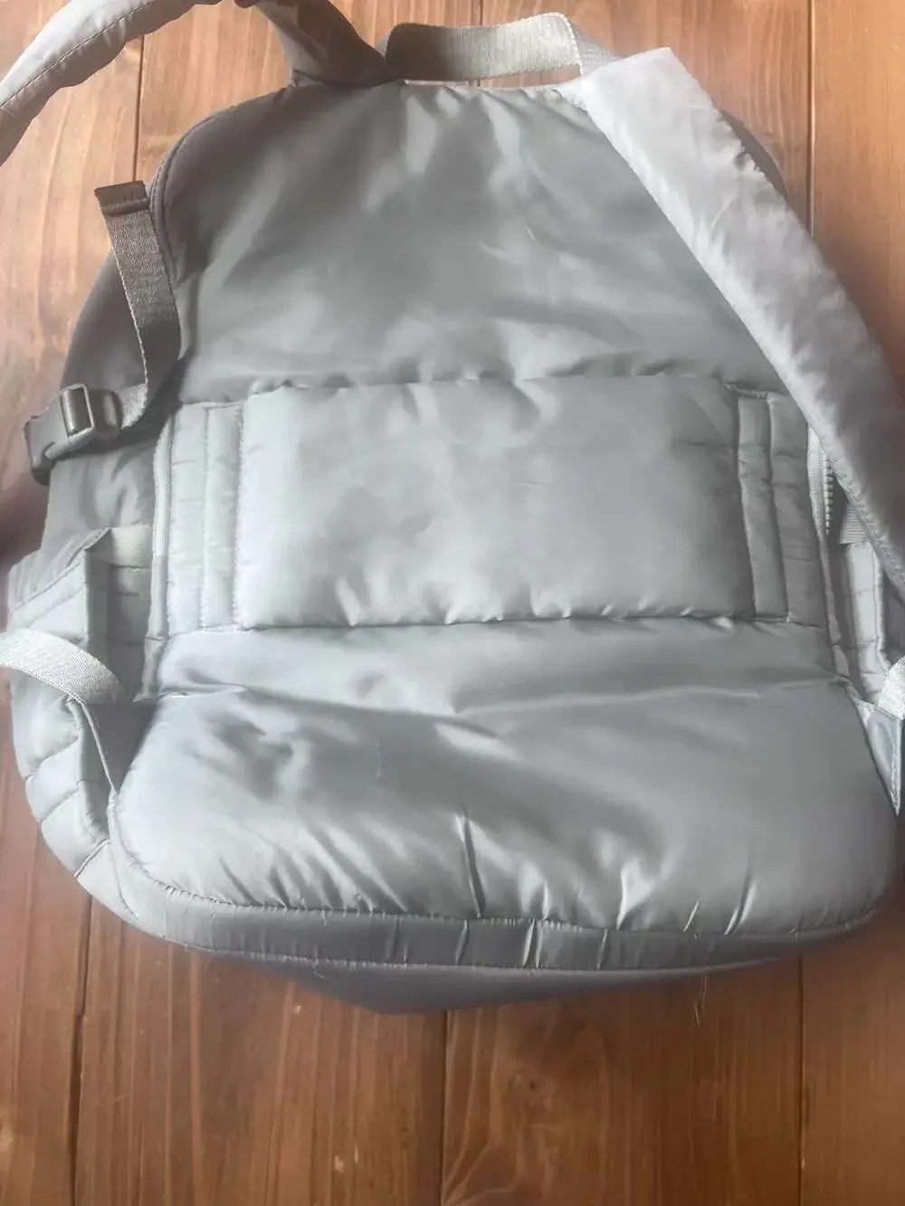 Jason Wu Quilted Puffer Nylon Backpack Sage Green